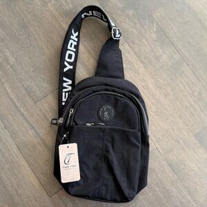 High Quality Black Nylon Crossbody Bag NWT